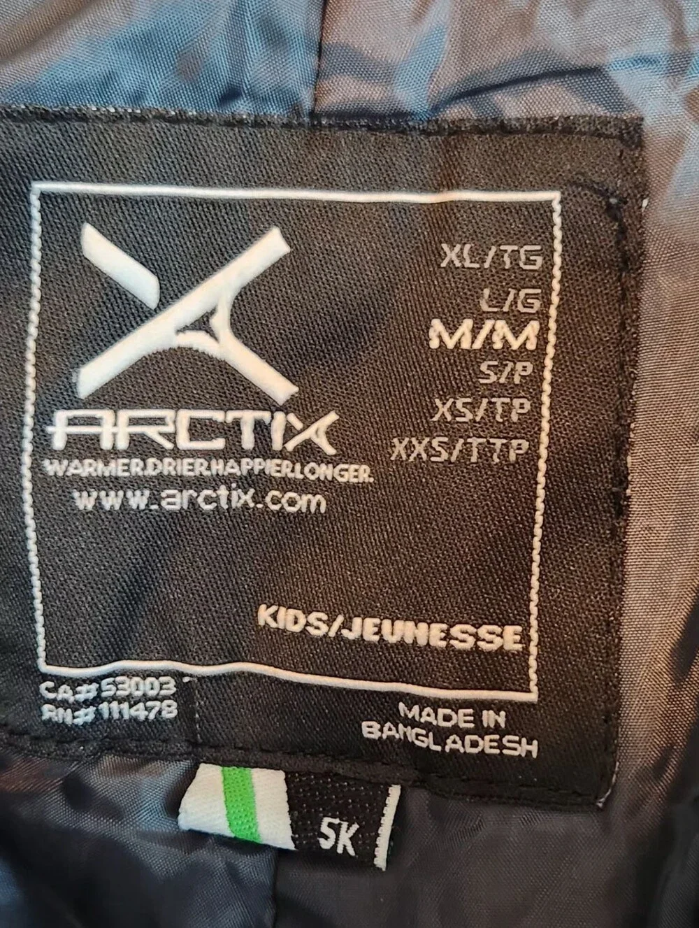 Arctix Kids Insulated Winter Snow Ski Bib Overalls Pants Medium (READ)